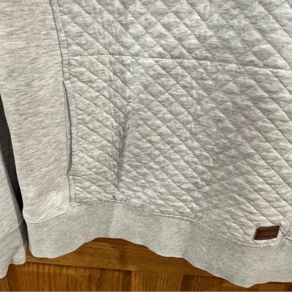 L.L. Bean Gray Quilted Sweatshirt - Picture 7 of 14